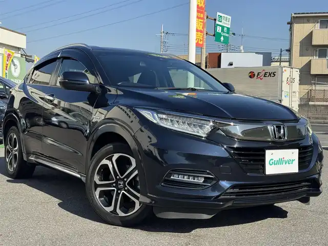 ホンダ ヴェゼル ハイブリッド Z ホンダセンシング 千葉県 2021(令3)年 4.9万km ミッドナイトブルービームM HV/Honda　SENSING/・コーナーセンサー/・衝突軽減システム/・レーンキープアシスト/純正7インチメモリーナビ/・バッグカメラ/・BT/・AM/FM/・CD/DVD/・フルセグTV/ハーフレザー/・シートヒーター/LEDヘッドライト/・オートライト/純正17インチＡＷ/リバース連動ミラー/電動パーキング/ＥＴＣ/W＋サイドエアバッグ/スマートキー/・スペアキー/保証書・取説