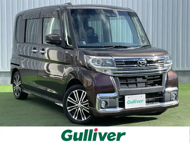 ダイハツ タント カスタム RS トップED SA Ⅲ 香川県 2018(平30)年 6.8万km プラムブラウンクリスタルマイカ スマートアシストIII/・衝突警報機能/・衝突回避支援ブレーキ機能/・車線逸脱警報機能/・誤発進抑制制御機能/・オートハイビーム/・先行車発進お知らせ機能/純正８インチナビ/・Bluetooth接続/・AM/FM/・CD/DVD/・MSV/・フルセグTV/バックカメラ/両側パワースライドドア/LEDヘッドライト/LEDフォグランプ/運転席シートヒーター/ハーフレザーシート/ETC/革巻きステアリング/ステアリングスイッチ/プッシュスタート/スマートキー/ロールサンシェード/純正フロアマット/純正ドアバイザー/純正15インチアルミホイール/アイドリングストップ/横滑り防止機能