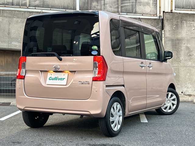 ダイハツ タント X LTD SA Ⅲ 愛知県 2018(平30)年 1.3万km ライトローズマイカメタリックⅡ 純正メモリナビ/フルセグTV・CD・DVD・Bluetooth・SD/パノラマビューモニター/両側パワースライドドア/衝突軽減ブレーキ/運転席シートヒーター/オートライト/ＬＥＤヘッドライト/コーナーセンサー/社外前方ドライブレコーダー/オートハイビーム/ステアリングスイッチ/純正フロアマット/純正ドアバイザー/スマートキー/プッシュスタート/保証書/取扱説明書