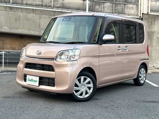 ダイハツ タント X LTD SA Ⅲ 愛知県 2018(平30)年 1.3万km ライトローズマイカメタリックⅡ 純正メモリナビ/フルセグTV・CD・DVD・Bluetooth・SD/パノラマビューモニター/両側パワースライドドア/衝突軽減ブレーキ/運転席シートヒーター/オートライト/ＬＥＤヘッドライト/コーナーセンサー/社外前方ドライブレコーダー/オートハイビーム/ステアリングスイッチ/純正フロアマット/純正ドアバイザー/スマートキー/プッシュスタート/保証書/取扱説明書