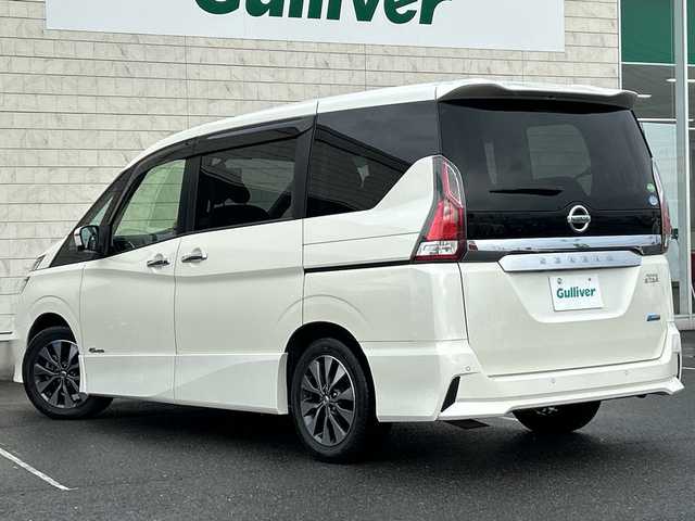 日産 セレナ ハイウェイスター G 茨城県 2018(平30)年 6.3万km ブリリアントホワイトパール 純正９インチメモリナビ【MM517D-L】/プロパイロット/両側パワースライドドア/後席フリップダウンモニター/エマージェンシーブレーキ/コーナーセンサー/全方位カメラ/ドライブレコーダー/ETC/オートライト/LEDヘッドライト/純正16inアルミホイール/純正フロアマット/スマートキー/スペアキー/取扱説明書