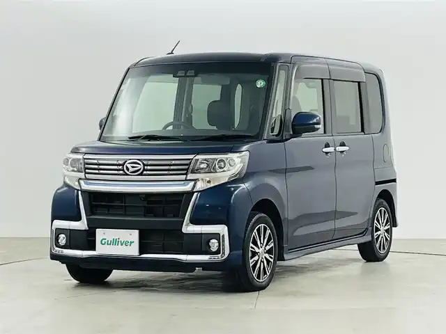 ダイハツ タント カスタム X トップED SA Ⅲ 福島県 2019(平31)年 4.5万km レーザーブルークリスタルシャイン スマートアシスト　/・衝突軽減システム/・オートマチックハイビーム/純正ＳＤナビゲーション/【AM/FM/DVD/CD/Bluetooth/フルセグ】　/型番:NSZN-W69D/全方位カメラ　/両側パワースライドドア　/オートハイビーム　/ドライブレコーダー　/ハーフレザーシート　/シートヒーター　/プッシュスタート　/・スマートキー　/ＬＥＤライト/・フォグライト/ステアリングスイッチ/純正フロアマット/ドアバイザー