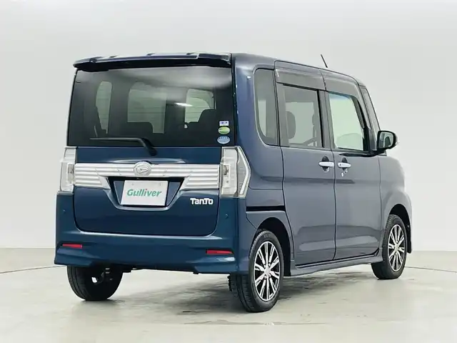 ダイハツ タント カスタム X トップED SA Ⅲ 福島県 2019(平31)年 4.5万km レーザーブルークリスタルシャイン スマートアシスト　/・衝突軽減システム/・オートマチックハイビーム/純正ＳＤナビゲーション/【AM/FM/DVD/CD/Bluetooth/フルセグ】　/型番:NSZN-W69D/全方位カメラ　/両側パワースライドドア　/オートハイビーム　/ドライブレコーダー　/ハーフレザーシート　/シートヒーター　/プッシュスタート　/・スマートキー　/ＬＥＤライト/・フォグライト/ステアリングスイッチ/純正フロアマット/ドアバイザー