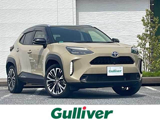 トヨタ ヤリスクロス ハイブリッド Z 千葉県 2021(令3)年 3.4万km ブラックマイカ/ベージュ 2トーン ４ＷＤ　ディスプレイオーディオ　全方位カメラ　２．０ＥＴＣ シートヒーター パワーシート BSM LDA AHB PCS USB BT 電動リアドア レーダークルーズ LED オートライト FRソナー