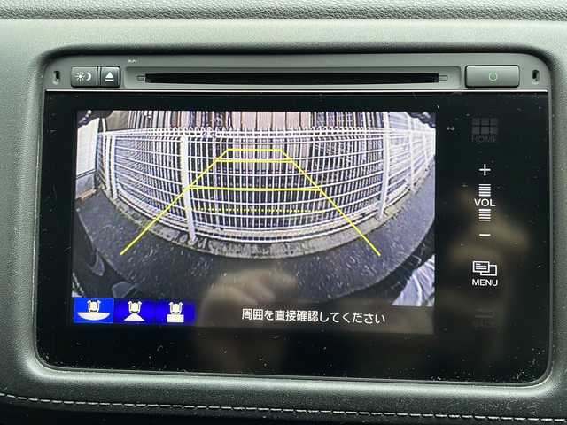 ホンダ ヴェゼル ハイブリッド X 京都府 2014(平26)年 9.1万km ミスティックグリーンパール 純正ナビ/(CD/DVD/Bluetooth接続/フルセグTV)/バックカメラ/ワンオーナー/純正アルミホイール１６インチ/クルコン（追従無）/フルフラットシート/盗難防止/横滑り防止/衝突軽減/社外ドラレコ/ビルトインＥＴＣ/LED