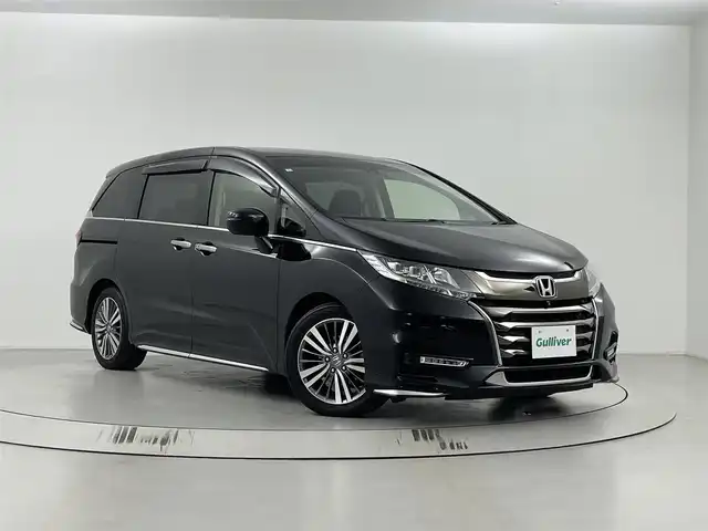 ホンダ オデッセイ アブソルート ホンダセンシング 埼玉県 2018(平30)年 5.4万km クリスタルブラックパール ホンダセンシング/純正９インチナビ/(フルセグ/Bluetooth/CD/DVD)/リアエンターテイメント/マルチビューカメラシステム/ビルトインETC2.0/両側パワースライドドア/前方ドライブレコーダー/ＬＥＤヘッドライト/スマートキー/パーキングセンサー/レーダークルーズコントロール/パドルシフト