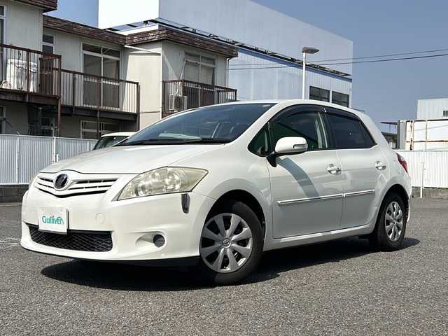トヨタ オーリス 150X 岐阜県 2010(平22)年 11.7万km ホワイトパールクリスタルシャイン ディーラーオプションナビNSDN-W59/ワンセグAM、FM/プッシュスタート/社外フロアマット/バックカメラ/ETC