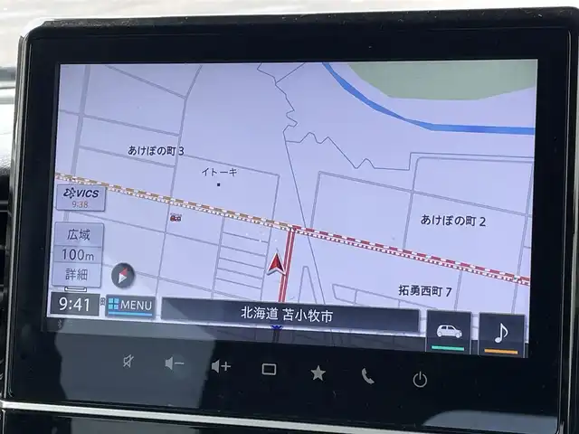 スズキ スペーシア カスタム HYBRID XS 道央・札幌 2023(令5)年 1.6万km ブルーイッシュブラックパール3 ４WD/純正ディーラーOPナビ/CD/DVD/BT/フルセグ/デュアルカメラブレーキサポート/横滑り防止装置/レーダークルーズコントロール/レーンキープアシスト/リアパーキングセンサー/アラウンドビューモニター/ビルトインETC/ドライブレコーダー/アイドリングストップ/両側パワースライドドア/前席シートヒーター/ハーフレザーシート/革巻きステアリング/ステアリングリモコン/プッシュスタート/スマートキー/LEDヘッドライト/オートライト/オートハイビーム/フォグランプ/電動格納ミラー/ヒーテッドドアミラー/ウィンカーミラー/純正フロアマット/ドアバイザー