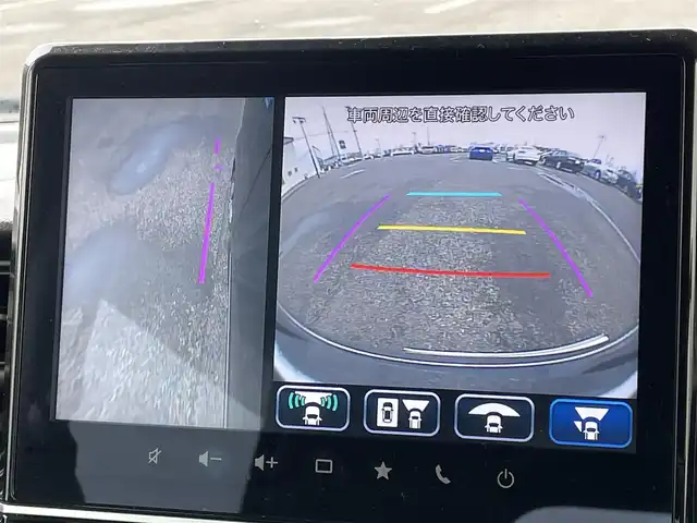 スズキ スペーシア カスタム HYBRID XS 道央・札幌 2023(令5)年 1.6万km ブルーイッシュブラックパール3 ４WD/純正ディーラーOPナビ/CD/DVD/BT/フルセグ/デュアルカメラブレーキサポート/横滑り防止装置/レーダークルーズコントロール/レーンキープアシスト/リアパーキングセンサー/アラウンドビューモニター/ビルトインETC/ドライブレコーダー/アイドリングストップ/両側パワースライドドア/前席シートヒーター/ハーフレザーシート/革巻きステアリング/ステアリングリモコン/プッシュスタート/スマートキー/LEDヘッドライト/オートライト/オートハイビーム/フォグランプ/電動格納ミラー/ヒーテッドドアミラー/ウィンカーミラー/純正フロアマット/ドアバイザー