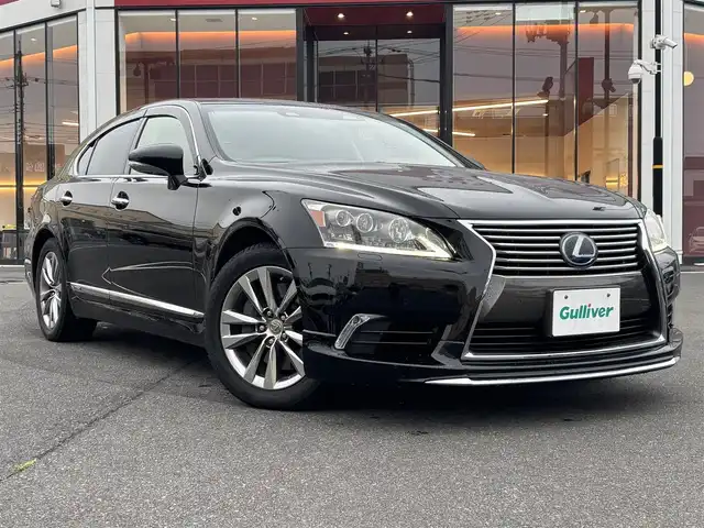 レクサス ＬＳ 600h バージョンC Iパック 宮城県 2015(平27)年 8万km ブラック 登録時走行距離80/057km/サンルーフ/HDDナビ/フォグランプ/クルーズコントロール/ステアリングヒーター/電動リアゲート/BSM/エアシート＆シートヒーター/社外センサー（SuperCat）/メモリーシート/ビルトインETC/４WD/ドアバイザー/純正アルミホイール/LEDヘッドライト