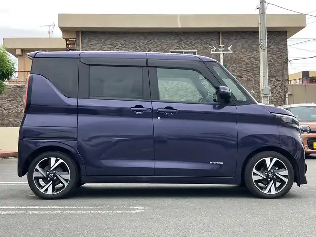 日産 ルークス HWS Gターボ プロパイロットED 静岡県 2020(令2)年 2.3万km アメジストパープル エンジンスタートボタン/パワーウィンドウ/パワーステアリング/アイドリングストップ/スマートキー/オートエアコン/クルーズコントロール/USB入力端子/全方位カメラ/純正ETC2.0/純正ナビ（CD.DVD.BT.フルセグ）/純正ドライブレコーダー/純正アルミホイール/純正フロアマット/ベンチシート/両側パワースライドドア/ABS/横滑り防止装置/コーナーセンサー前後/レーンキープアシスト/盗難防止装置/オートライト/LEDライト/W+サイドエアバック/衝突軽減システム