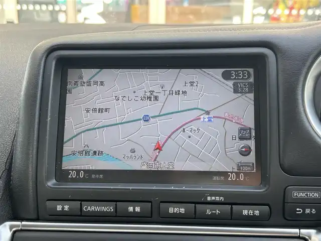 日産 ＧＴ－Ｒ 岩手県 2008(平20)年 5.1万km アルティメイトメタルシルバー 純正ナビ　/ハーフレザーシート白　/クルーズコントロール　/地デジＴＶ　/プッシュスタート /スマートキー　/スペアキー　/ビルトインETC/保証書　取説