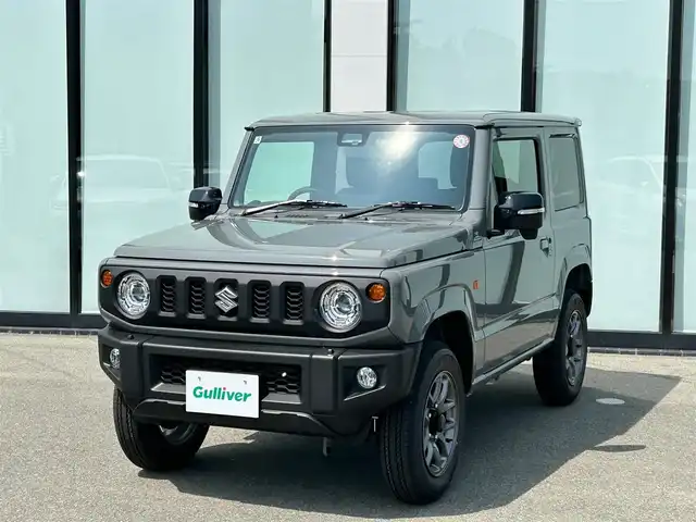 スズキ ジムニー XC 大阪府 2025(令7)年 0.1万km未満 ミディアムグレー 衝突軽減ブレーキ/横滑り防止装置/コーナーセンサー/前席シートヒーター/クルーズコントロール/レーンキープアシスト/アイドリングストップ/ダウンヒルアシストコントロール/純正16インチアルミホイール/純正フロアマット/プッシュスタート/スマートキー/ＥＴＣ/ＬＥＤ/禁煙車