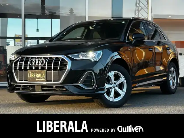 アウディ Ｑ３ 35TDIクワトロ Sライン 富山県 2020(令2)年 2.7万km 黒 プラスパッケージ/ベーシックパッケージ/アシスタンスパッケージ/テクノロジーパッケージ/BANG＆OLUFSENサウンド/純正SDナビ/Bluetooth接続/App-conect/qi充電/バックカメラ/トップビューカメラ/前後ドラレコ/電動リアゲート/D/N席シートヒーター/D/N席パワーシート/衝突軽減/コーナーセンサー