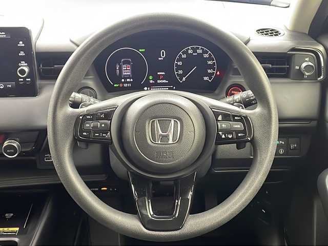 ホンダ ヴェゼル ハイブリッド e:HEV X 大阪府 2023(令5)年 3.5万km クリスタルブラックパール 純正９インチワイドディスプレイオーディオ/【BT/フルセグTV/ナビ/USB]/バックカメラ/ワイヤレス充電器/ETC2.0/ドライブレコーダー前後　DRH-224SD/衝突被害軽減システム/レーンキープアシスト/コーナーセンサー前後/クルーズコントロール追跡/オートライト/パドルシフト/BRAKEHOLD/純正17インチアルミホイール/純正フロアマット/スペアキー