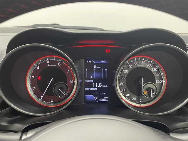 スズキ スイフト スポーツ 熊本県 2018(平30)年 5.4万km スピーディーブルーM 社外ナビAVN-R7W　（CD・DVD・フルセグ・BT）/ビルトインＥＴＣ　/運転席シートヒーター　/クルーズコントロール　　/横滑り防止/純正フロアマット　/純正ドアバイザー　/純正17インチアルミホイール/オートライト/ＬＥＤヘッドライト　/フォグランプ　/ステアリングスイッチ　/電動格納ミラー/スマートキー/プッシュスタート/スペアキー1本