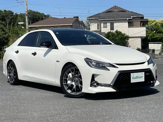 トヨタ マークＸ GRMN 千葉県 2019(令1)年 1.8万km ホワイトパールクリスタルシャイン 350台限定車/フルオリジナル車両/OPカーボンルーフ/専用BBS19インチAW/専用ブレーキ/専用スポーツシート/専用サスショック/HIDヘッドライト/LEDフォグライト/LEDビーム/ビルトインETC/専用SDナビ/フルセグTV/バックカメラ/保証書/取扱説明書/スペアキー