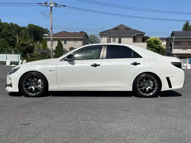 トヨタ マークＸ GRMN 千葉県 2019(令1)年 1.8万km ホワイトパールクリスタルシャイン 350台限定車/フルオリジナル車両/OPカーボンルーフ/専用BBS19インチAW/専用ブレーキ/専用スポーツシート/専用サスショック/HIDヘッドライト/LEDフォグライト/LEDビーム/ビルトインETC/専用SDナビ/フルセグTV/バックカメラ/保証書/取扱説明書/スペアキー