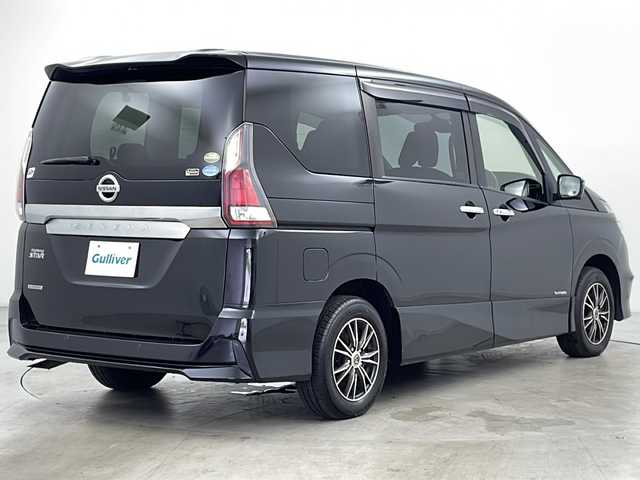 日産 セレナ ハイウェイスターVセレクションⅡ 道央・札幌 2019(平31)年 6.1万km ダイヤモンドブラック ・4WD/・ワンオーナー/・純正9インチナビ&CD&DVD&BD&USB&AUX&SD&フルセグTV/・アラウンドビューモニター/・両側パワースライドドア/・クルーズコントロール/・インテリジェントパーキングアシスト/・エマージェンシーブレーキ/・アイドリングストップ/・前席シートヒーター/・ステアリングヒーター/・ETC/・純正フロアマット/・LEDヘッドライト/・オートライト/・スマートキー/・スペアキー/・純正エンジンスターター/・保証書/・取扱説明書