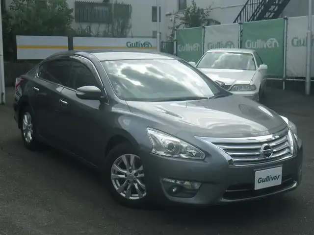 日産 ティアナ XE 神奈川県 2014(平26)年 3.4万km ダークメタルグレー 登録時33416km/純正SDナビ　フルセグTV/（SD/USB/CD）/バックカメラ/前後ドライブレコーダー（ユピテル）/ビルトインETC/純正16インチAW/オートライト/純正フロアマット/純正サイドバイザー/インテリキーx2/取説書