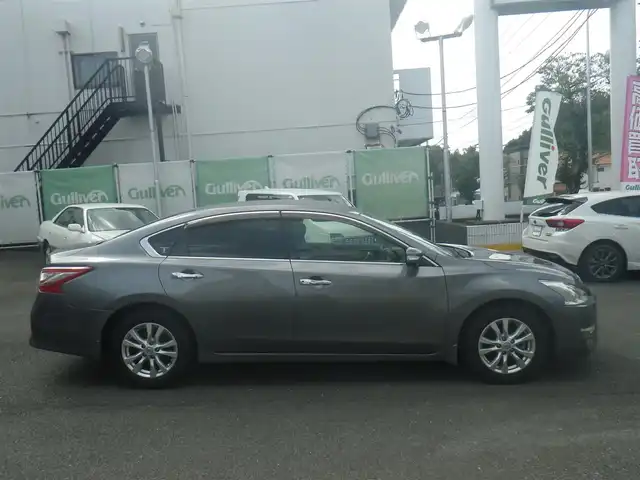 日産 ティアナ XE 神奈川県 2014(平26)年 3.4万km ダークメタルグレー 登録時33416km/純正SDナビ　フルセグTV/（SD/USB/CD）/バックカメラ/前後ドライブレコーダー（ユピテル）/ビルトインETC/純正16インチAW/オートライト/純正フロアマット/純正サイドバイザー/インテリキーx2/取説書