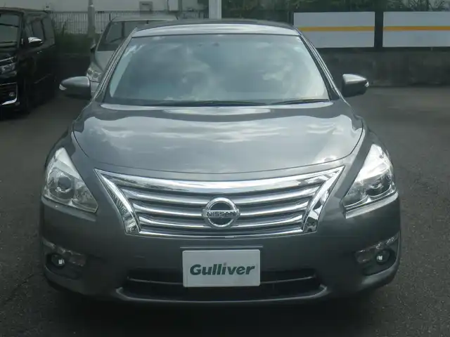 日産 ティアナ XE 神奈川県 2014(平26)年 3.4万km ダークメタルグレー 登録時33416km/純正SDナビ　フルセグTV/（SD/USB/CD）/バックカメラ/前後ドライブレコーダー（ユピテル）/ビルトインETC/純正16インチAW/オートライト/純正フロアマット/純正サイドバイザー/インテリキーx2/取説書