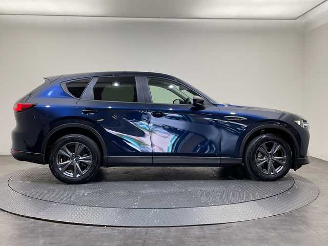マツダ ＣＸ－６０ 25S Sパッケージ 愛媛県 2025(令7)年 0.4万km ディープクリスタルブルーマイカ １２．３型ナビ/フルセグ／Ｂｌｕｅｔｏｏｔｈ／ＵＳＢ/全方位カメラ/衝突軽減ブレーキ/レーダークルーズコントロール/レーンキープアシスト/ＥＴＣ/ブラインドスポットモニター/前後コーナーセンサー/オートマチックハイビーム