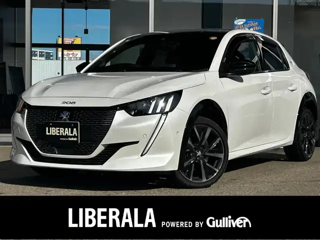 プジョー プジョー ２０８ GT 富山県 2021(令3)年 4.3万km 白Ⅱ 7インチディスプレイオーディオ/Bluetooth接続/App-conect/バックカメラ/衝突軽減ブレーキ/ブラインドスポットモニター/前後コーナーセンサー/オートライト/ETC/前後ドラレコ/シートヒーター/qi充電/パドルシフト/LEDヘッドライト/フォグランプ/フルオートパワーウィンドウ/プッシュスタート