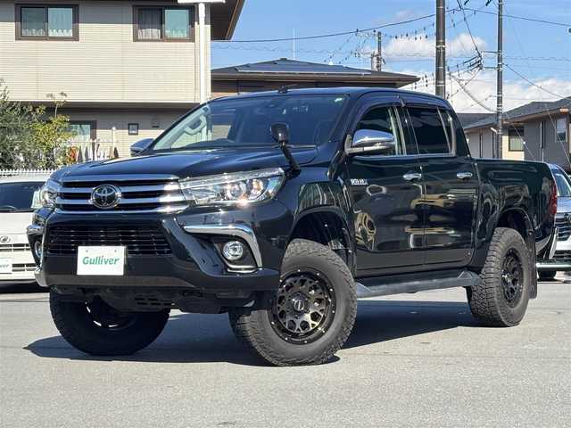 トヨタ ハイラックス Z 道東・釧路十勝 2018(平30)年 5万km アティチュードブラックマイカ 4WD/寒冷地仕様車/運転支援システム/・PCS(プリクラッシュセーフティ)/・LDA(レーンディパーチャーアラート)/・クルーズコントロール/ALPINEフローティングナビ/ (CD/DVD/BT)/フルセグTV/バックカメラ/ETC/ALPINEドライブレーコーダー/革巻きステアリング/ステアリングスイッチ/プッシュスタート/スマートキー/スペアキー/社外17インチAW/オートライト/純正LEDヘッドライト/フォグランプ/ (フロント/リア)/純正ドアバイザー/電動格納ミラー/ウインカーミラー/ミラーヒーター/横滑り防止装置/DAC(ダウンヒルアシストコントロール)/ナビ取扱説明書/取扱説明書/保証書