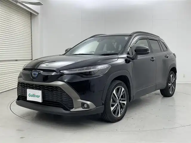 トヨタ カローラ クロス ハイブリッド Z 茨城県 2023(令5)年 3.2万km ホワイトパールクリスタルシャイン 純正ナビ/・Bluetooth接続/・バックカメラ（全方位モニター）/ハーフレザーシート/パワーシート（運転席）/サンルーフ/電動リアゲート/ドライブレコーダー（前後）/コーナーセンサー/ルーフレール/オートマチックハイビーム/レーンアシストキープ/アイドリングストップ/ABS/横滑り防止装置/盗難防止装置/衝突被害軽減システム