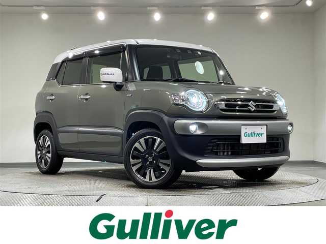 スズキ クロスビー HYBRID MZ 愛知県 2023(令5)年 2.8万km タフカーキパールメタリック/ホワイト2トーン 純正８インチナビ　/（AM/FM/Bluetooth/SD/iPod/フルセグTV/USB/CD・DVD再生)/アラウンドビューモニター　/衝突軽減ブレーキ　/レーダークルーズコントロール　/シートヒーター　/ビルトインＥＴＣ　/デジタルインナーミラー　/前後ドライブレコーダー　/ＬＥＤヘッドライト/LEDフォグランプ　/車線逸脱警報　/誤発進抑制機能/アダプティブハイビームシステム/標識認識機能/アイドリングストップ/パドルシフト/USB接続/ISOFIX/純正フロアマット/純正16インチAW/プッシュスタート/　　-スマートキー