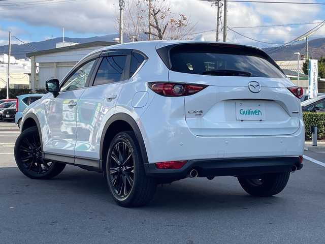 マツダ ＣＸ－５ 25S ブラックトーンED 長野県 2021(令3)年 2.7万km スノーフレイクホワイトパールマイカ 禁煙車/純正ナビ/Bluetooth Audio/フルセグテレビ/全周囲カメラ/バックカメラ/BOSEサウンドシステム/クルーズコントロール(追従機能付き)/衝突被害軽減システム/ＥＴＣ/シートヒーター（Ｄ＋Ｎ席）/ステアリングヒーター/ステアリングスイッチ/革巻きステアリング/フロアマット/プッシュスタート/ＬＥＤヘッドライト/オートライト/オートマチックハイビーム/電動格納ドアミラー/ウィンカーミラー/ドアバイザー/スマートキー/トノカバー/純正アルミホイール/横滑り防止機能/盗難防止機能