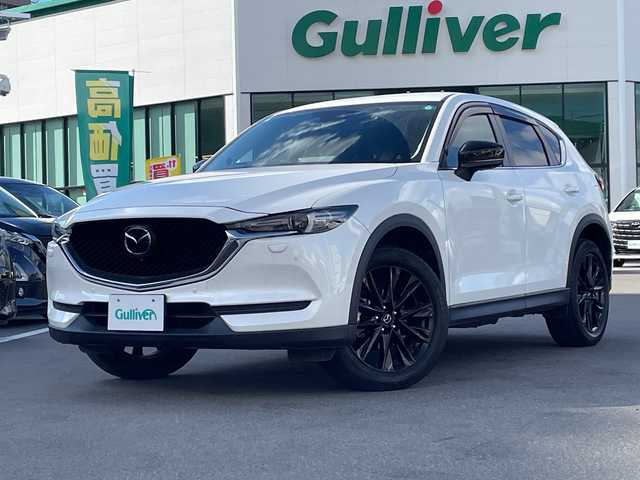 マツダ ＣＸ－５ 25S ブラックトーンED 長野県 2021(令3)年 2.7万km スノーフレイクホワイトパールマイカ 禁煙車/純正ナビ/Bluetooth Audio/フルセグテレビ/全周囲カメラ/バックカメラ/BOSEサウンドシステム/クルーズコントロール(追従機能付き)/衝突被害軽減システム/ＥＴＣ/シートヒーター（Ｄ＋Ｎ席）/ステアリングヒーター/ステアリングスイッチ/革巻きステアリング/フロアマット/プッシュスタート/ＬＥＤヘッドライト/オートライト/オートマチックハイビーム/電動格納ドアミラー/ウィンカーミラー/ドアバイザー/スマートキー/トノカバー/純正アルミホイール/横滑り防止機能/盗難防止機能