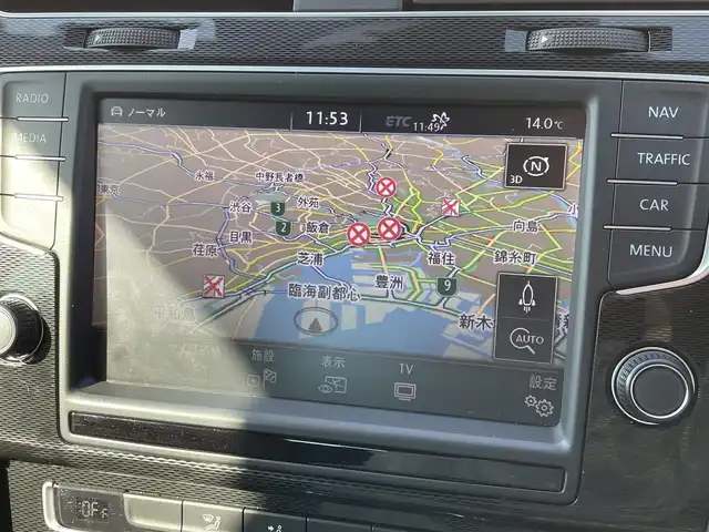 フォルクスワーゲン ゴルフ ＧＴＩ 東京都 2017(平29)年 3万km ピュアホワイト 純正ナビ/フルセグTV/360°カメラ/GTiパフォーマンス19AW/DCCパッケージ/DiscoverProパッケージ/ACC/BSM/レーンキープ