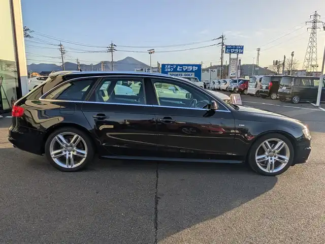 アウディ Ａ４ アバント 2．0 TFSI 福井県 2014(平26)年 4.6万km 黒 純正メーカーオプションナビ/・（フルセグTV/CD/DVD/Bluetooth/HDD）/バックカメラ/衝突被害軽減システム/横滑り防止装置/レーンキープアシスト/電動パーキング/前席シートヒーター/前席パワーシート/ハーフレザーシート/ETC/ドライブレコーダー/オートLEDライト/純正18インチAW/スマートキー