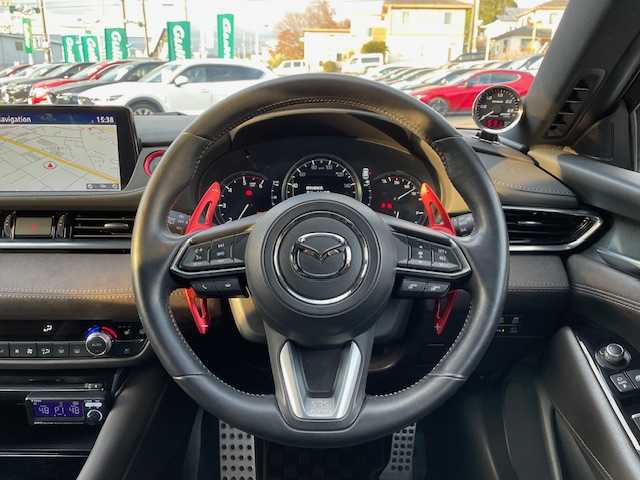 マツダ マツダ６ワゴン XD Lパッケージ 静岡県 2019(令1)年 4.5万km ソウルレッドクリスタルM ●純正ナビ/(フルセグ/CD/DVD/BT/AUX)/●レザーシート/●前席パワーシート/(運転席シートメモリ付き)/●前席シートヒーター＆エアシート/●全方位カメラ/●マツダライダークルーズコントロール/●スマートブレーキサポート/●レーンキープアシスト/●前後パーキングセンサー/●電動パーキングブレーキ/●オートブレーキホールド/●LEDヘッドライト/●オートライト/●革巻きステアリング/●ステアリングスイッチ/●ステアリングヒーター/●ETC/●前後ドライブレコーダー/●ヘッドアップディスプレイ/●パドルシフト/●BOSEサウンドシステム/●電動格納ウィンカーミラー/●車高調(TEIN)/●電子減衰調整コントローラー(TEIN)/●ドアバイザー/●スマートキー/●プッシュスタート/●社外フロアマット/●社外20インチアルミホイール/(MLJ hyperion)/●ダブル＋サイドSRS＋ABS