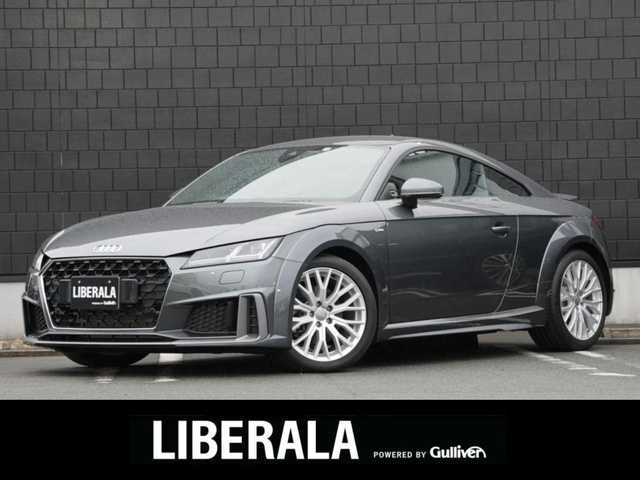 アウディ ＴＴクーペ 40TFSI 静岡県 2022(令4)年 0.3万km デイトナグレーパールエフェクト ワンオーナー/Slineパッケージ/コンフォートパッケージ/バーチャルコクピット/マトリクスLEDヘッドライト/ハーフレザーシートシートヒーター/前席パワーシート/Ｄｒｉｖｅセレクト/電動リヤスポイラー/DSRCETC