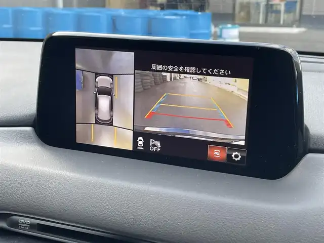 マツダ ＣＸ－５ XD Lパッケージ 滋賀県 2019(令1)年 6.7万km ジェットブラックマイカ 純正7インチナビ/【Bluetooth/CD/DVD/フルセグTV】/レザーシート/全方位カメラ/追従クルーズコントロール/ブラインドスポットモニタリング/クリアランスソナー/レーンキープアシスト/前後ドライブレコーダー/LEDヘッドライト/オートマチックハイビーム/D/Nパワーシート/D/Nシートヒーター/ステアリングヒーター/ETC/ヘッドアップディスプレイ/電動パーキングブレーキ/オートブレーキホールド/パワーバックドア/純正フロアマット/プッシュスタート/スマートキー/ステアリングリモコン