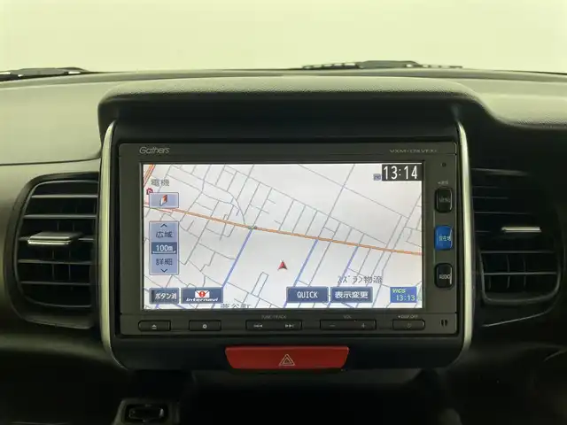 ホンダ Ｎ ＢＯＸ スラッシュ G ターボLインテリアカラーパッケージ 群馬県 2017(平29)年 4.9万km プレミアムディープモカパール 純正メモリナビ　【型番　VXM-174VFXi】/　フルセグTV/FM/AM/CD/DVD/Bluetooth/前後ドライブレコーダー/バックカメラ/ETC/HIDヘッドライト/オートライト/充電用USBジャック/電動パーキングブレーキ/パドルシフト/ディスチャージヘッドライト(オートライトコントロール機構付)/IRカット(遮熱)/スーパーUVカットフロントドアガラス/社外15インチAW