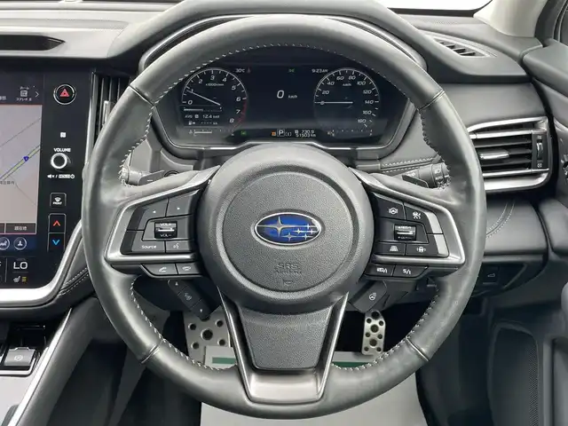 スバル アウトバック リミテッドEX 岩手県 2021(令3)年 5.2万km マグネタイトグレーメタリック 禁煙車/4WD/本革シート/X-MODE/パドルシフト/アイサイトX/渋滞時ハンズオフアシスト/アダプティブクルーズコントロール/ツーリングアシスト/AT誤発進抑制制御/ハイビームアシスト/ヒルディセントコントロール/ステアリング連動ヘッドランプ/パワーシート/シートヒーター/ステアリングヒーター　/11.6インチナビ　/アップルカープレイ/アンドロイドオート/ETC2.0/ドライブレコーダー/バックフロントサイドカメラ/LEDヘッドライト/サマータイヤ積み込みあり　BBS RE-V R054 １８インチ