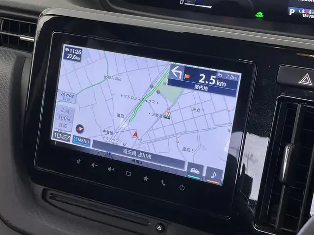 スズキ ソリオ HV SZ 埼玉県 2023(令5)年 1.9万km フレイムオレンジパールM / ガンメタリック2トーン 純正９インチナビ　全方位モニター　ヘッドアップディスプレイ　ビルトインＥＴＣ　前後ドラレコ　シートヒーター　レーダークルーズコントロール　パドルシフト　両側パワースライドドア　ＬＥＤ　オートライト