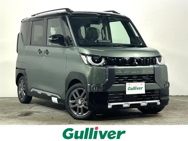 三菱 デリカミニ T プレミアム 大阪府 2025(令7)年 0.1千km Ｄグリーン 未使用車　ディスプレイオーディオ　全方位カメラ　ハーフレザー　ターボ　ダウンヒルアシスト　ルーフレール　シートヒーター　ハンドルヒーター　レーダークルコン　衝突軽減　レーンアシスト　スマートキー