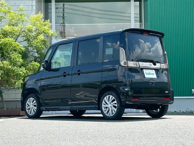 スズキ スペーシア カスタム Z 岡山県 2017(平29)年 5.8万km ブルーイッシュブラックパール3 メモリナビ　AVIC-RZ06/フルセグTV、CD、DVD、Bluetooth、AM、FM/片側パワースライドドア/ETC/シートヒーター/オートライト/スマートキー/プッシュスタート/フォグランプ