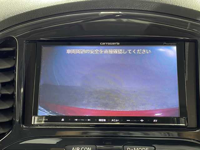 日産 ジューク 15RX パーソナライズパック 沖縄県 2013(平25)年 12.7万km パッションレッド 禁煙車　/社外ナビ　/フルセグ　/ＥＴＣ　/アイドリングストップ　/バックカメラ　/スマートキー　/プッシュスタート　/ドアバイザー　/横滑り防止