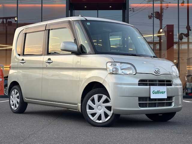 ダイハツ タント X 宮城県 2012(平24)年 8.1万km シャンパンゴールドメタリックⅡ 登録時走行距離80534km/AM/FM・CD/TV・BT/片側パワースライドドア/AAC/純正フロアマット/ドアバイザー/ヘッドライトイベライザー