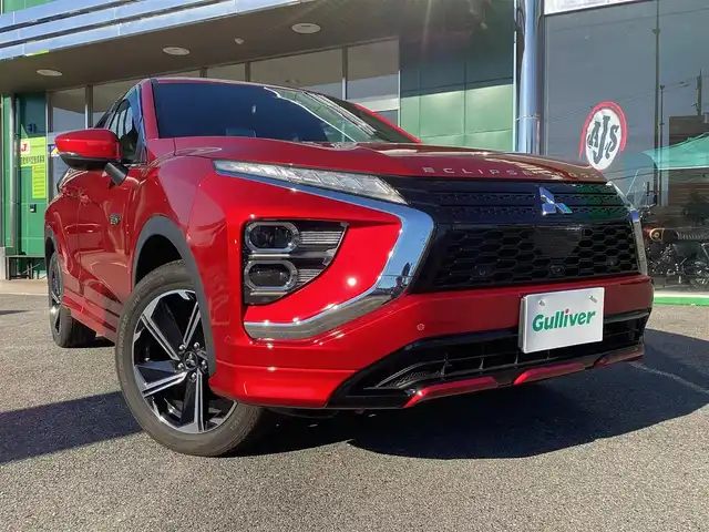 三菱 エクリプス クロス ＰＨＥＶ P 奈良県 2021(令3)年 9.2万km レッドダイヤモンド ワンオーナー/純正メモリーナビ(BT・フルセグ)/全方位カメラ/前後ドライブレコーダー/クルーズコントロール/パワーシート/シートヒーター/ハンドルスイッチ/パドルシフト/ヘッドアップディスプレイ/ハーフレザーシート/ETC/純正１８インチアルミ/スマートキー２個/充電ケーブル有り