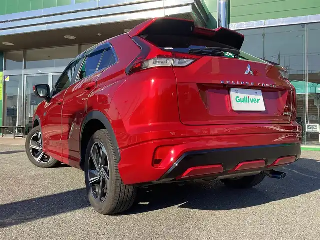 三菱 エクリプス クロス ＰＨＥＶ P 奈良県 2021(令3)年 9.2万km レッドダイヤモンド ワンオーナー/純正メモリーナビ(BT・フルセグ)/全方位カメラ/前後ドライブレコーダー/クルーズコントロール/パワーシート/シートヒーター/ハンドルスイッチ/パドルシフト/ヘッドアップディスプレイ/ハーフレザーシート/ETC/純正１８インチアルミ/スマートキー２個/充電ケーブル有り