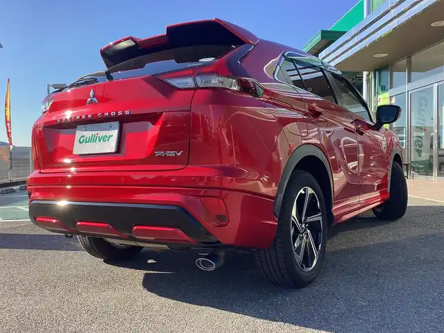 三菱 エクリプス クロス ＰＨＥＶ P 奈良県 2021(令3)年 9.2万km レッドダイヤモンド ワンオーナー/純正メモリーナビ(BT・フルセグ)/全方位カメラ/前後ドライブレコーダー/クルーズコントロール/パワーシート/シートヒーター/ハンドルスイッチ/パドルシフト/ヘッドアップディスプレイ/ハーフレザーシート/ETC/純正１８インチアルミ/スマートキー２個/充電ケーブル有り