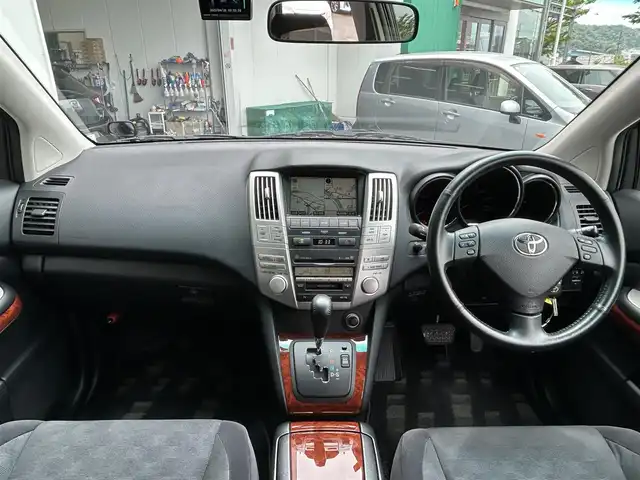 トヨタ ハリアー 240G 京都府 2009(平21)年 4.8万km ブラック 純正ナビ/禁煙車/バックカメラ/純正アルミ/ドラレコ/ETC
