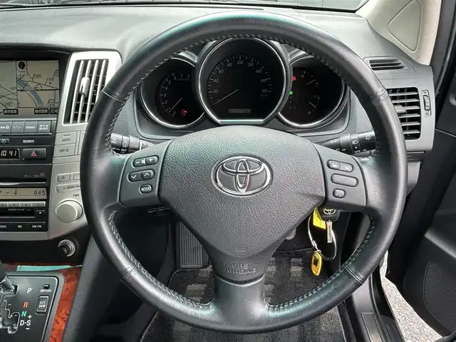 トヨタ ハリアー 240G 京都府 2009(平21)年 4.8万km ブラック 純正ナビ/禁煙車/バックカメラ/純正アルミ/ドラレコ/ETC